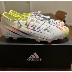 Size 11.5 Adidas Predator Edge 3 FG Low White Multi Soccer Cleats White GW0995
